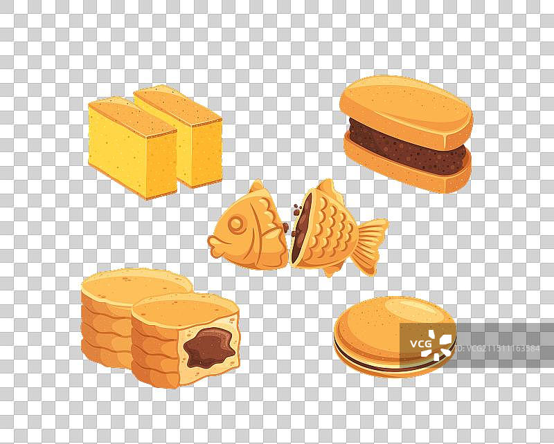 色彩缤纷的日式糖果什锦图片素材