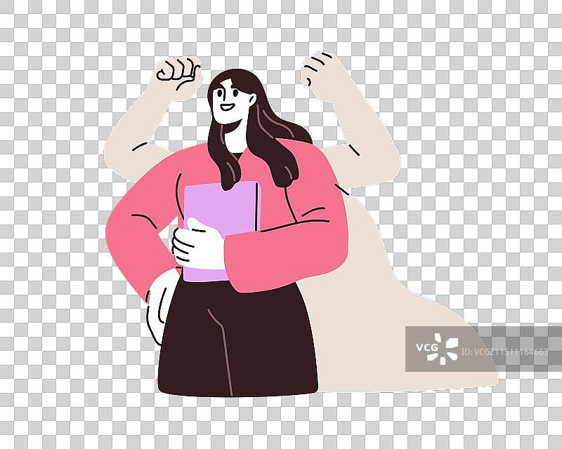 自信的女人在精神上拥有力量和力量图片素材