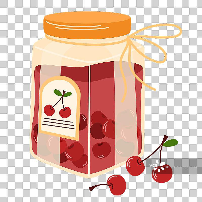 1923年樱桃果酱图片素材