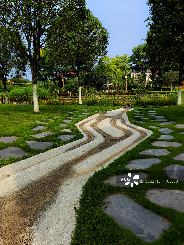 多彩行道图片素材