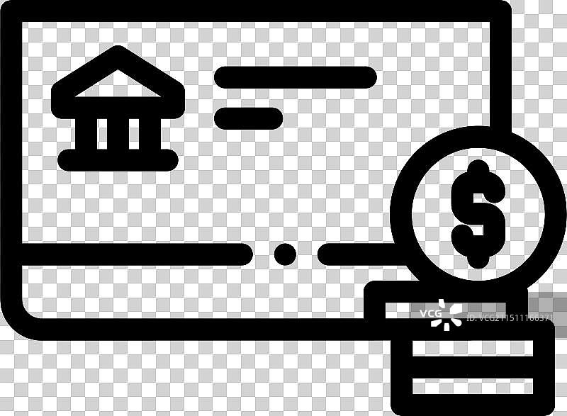 存折图标纤细线性风格设计隔离图片素材