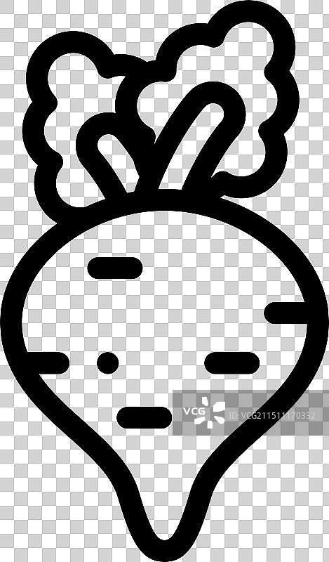甜菜图标细线条设计图片素材