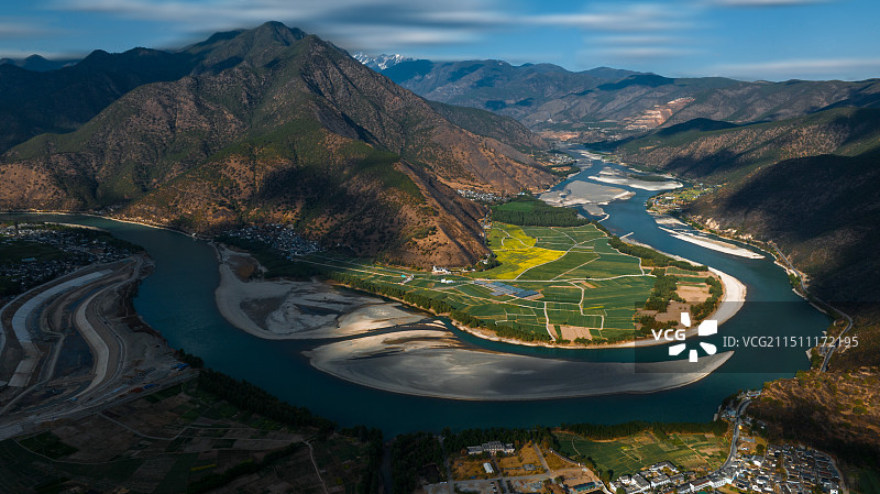 长江第一湾图片素材