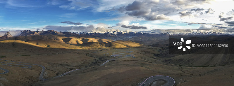 加乌拉山口,珠穆朗玛峰,108拐,全景图图片素材