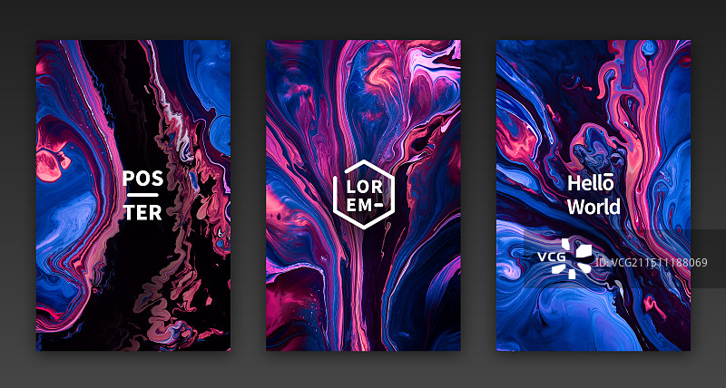 自然抽象流体艺术装饰海报图片素材