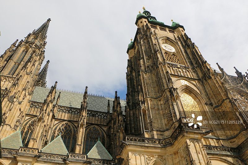 库特纳霍拉城的圣芭芭拉大教堂图片素材