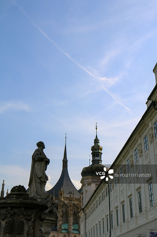 库特纳霍拉城的圣芭芭拉大教堂图片素材