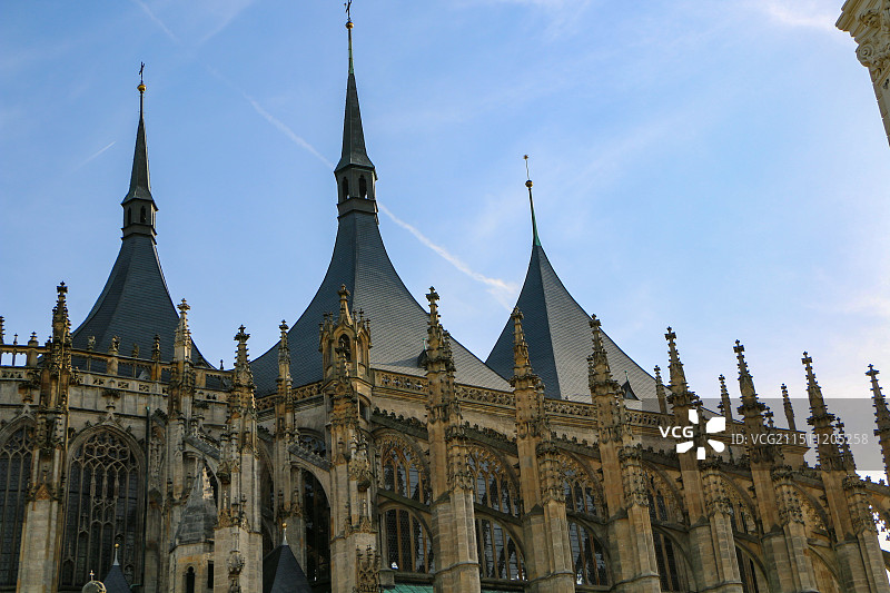 库特纳霍拉城的圣芭芭拉大教堂图片素材