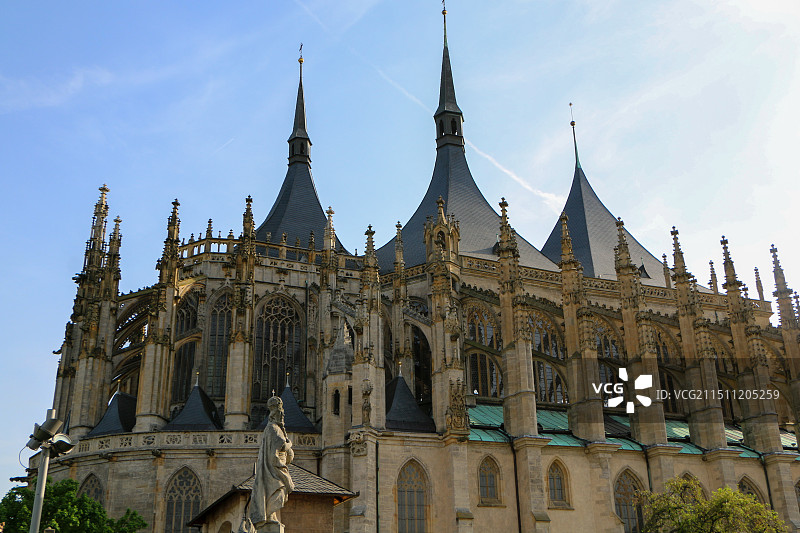 库特纳霍拉城的圣芭芭拉大教堂图片素材