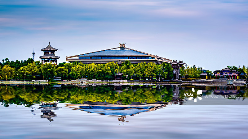 古典园林风光孔子研究院图片素材