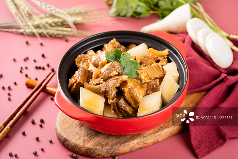萝卜牛腩煲图片素材
