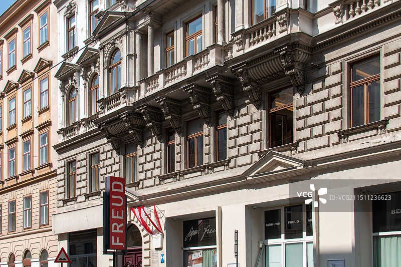 奥地利 维也纳 弗洛伊德博物馆外景图片素材
