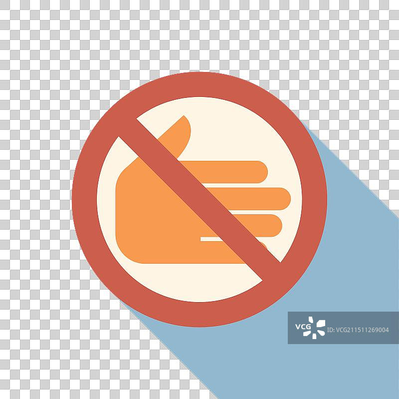 禁止握手停止标志图片素材