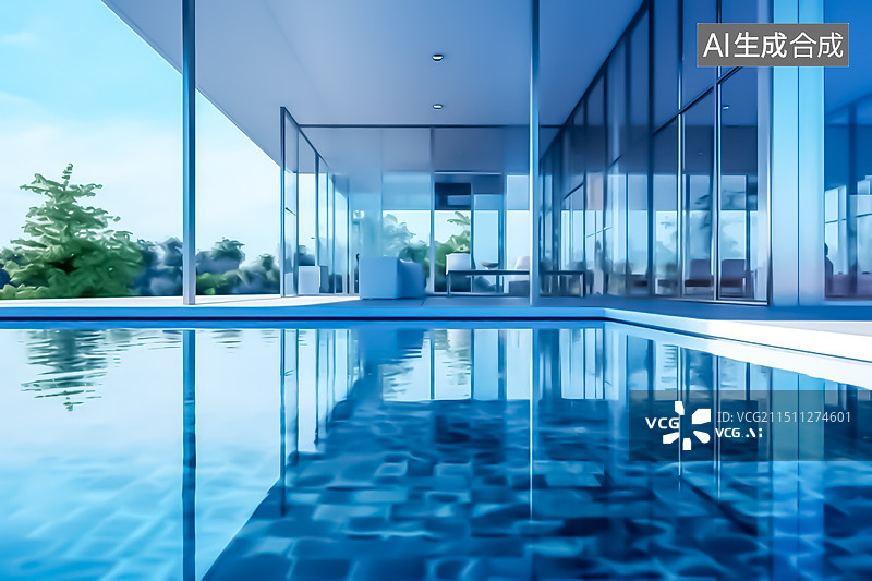 【AI数字艺术】现代城市建筑广场空间图片素材