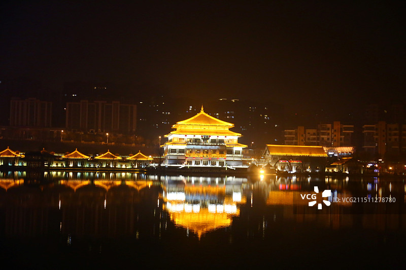 西安曲江楼观道文化展示区图片素材