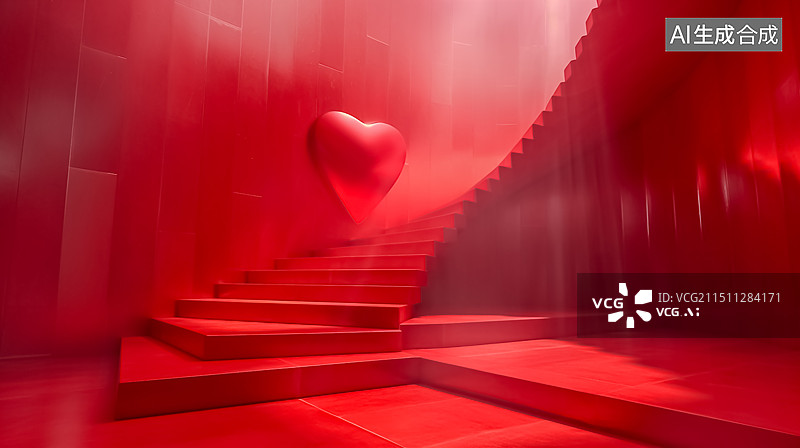 【AI数字艺术】心形 爱心 情人节图片素材