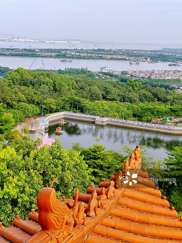 中国古建筑屋脊兽图片素材