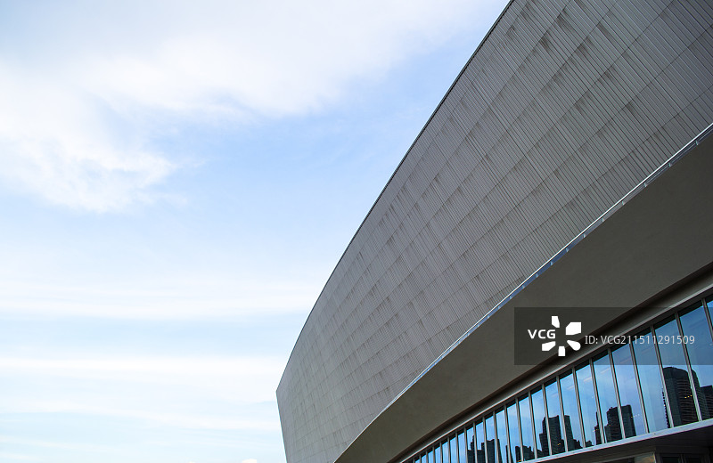 广州白鹅潭大湾区艺术中心外立面图片素材