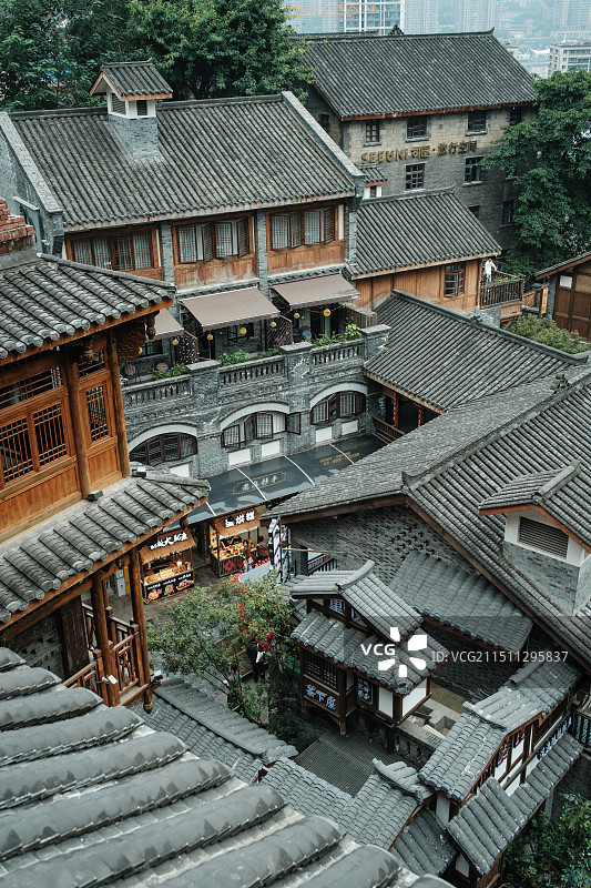 重庆十八梯——一座山城的历史与文化图片素材