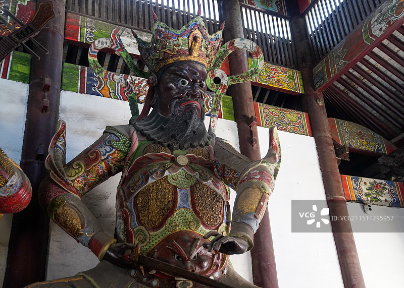 江苏省 苏州市 西园 戒幢律寺 四大天王 护世四天王图片素材