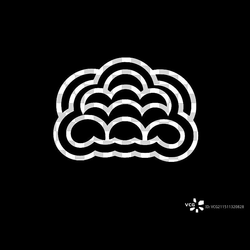 云朵极简扁平风logo图片素材