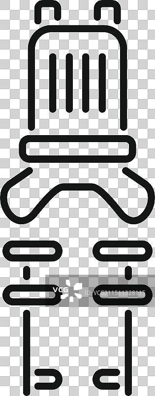 监狱刑罚电椅图标图片素材