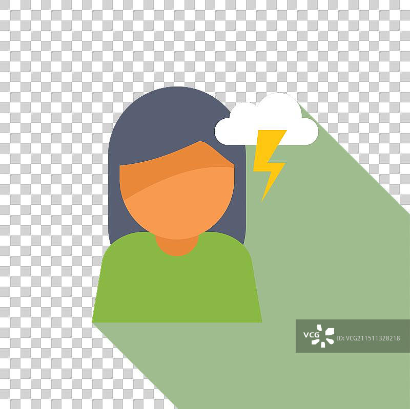 灵感乍现的女人图片素材