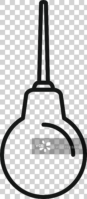 使用简单线条符号设计的医疗灌肠图片素材