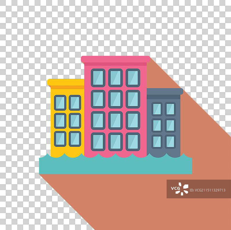 面临海平面上升的海滨城市图片素材