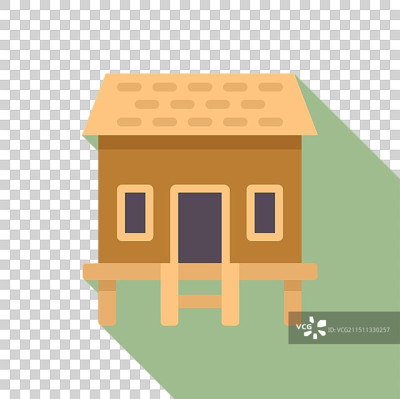 展现乡村生活的吊脚楼图片素材