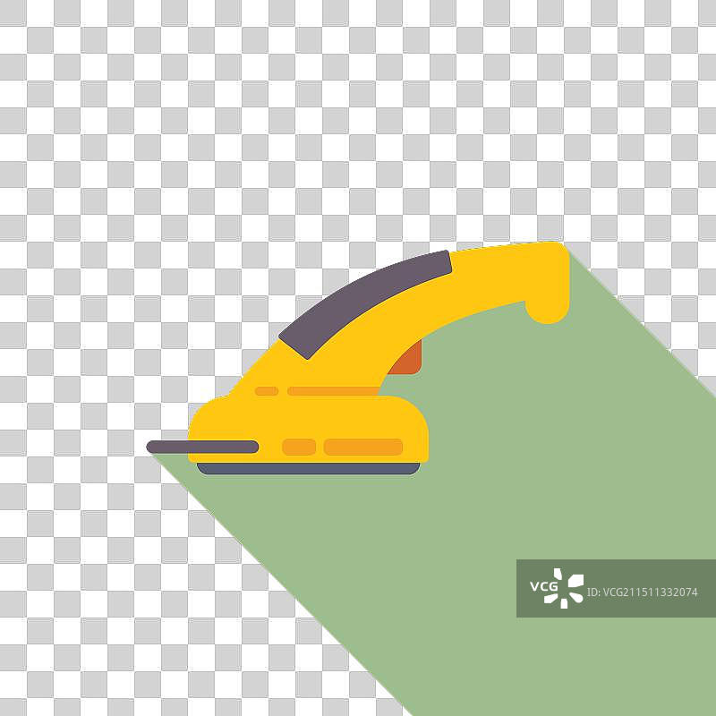 扁平风格电动手持砂光机图片素材