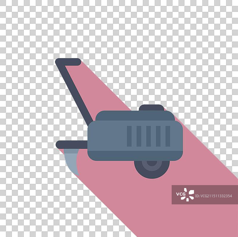 扁平风格手推车和货物图标图片素材