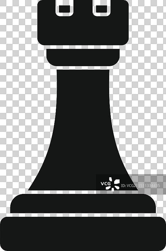 国际象棋车黑色轮廓图片素材