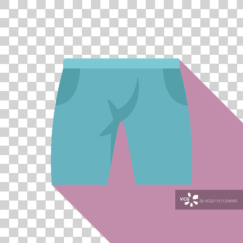 粉色背景上的蓝色短裤图片素材