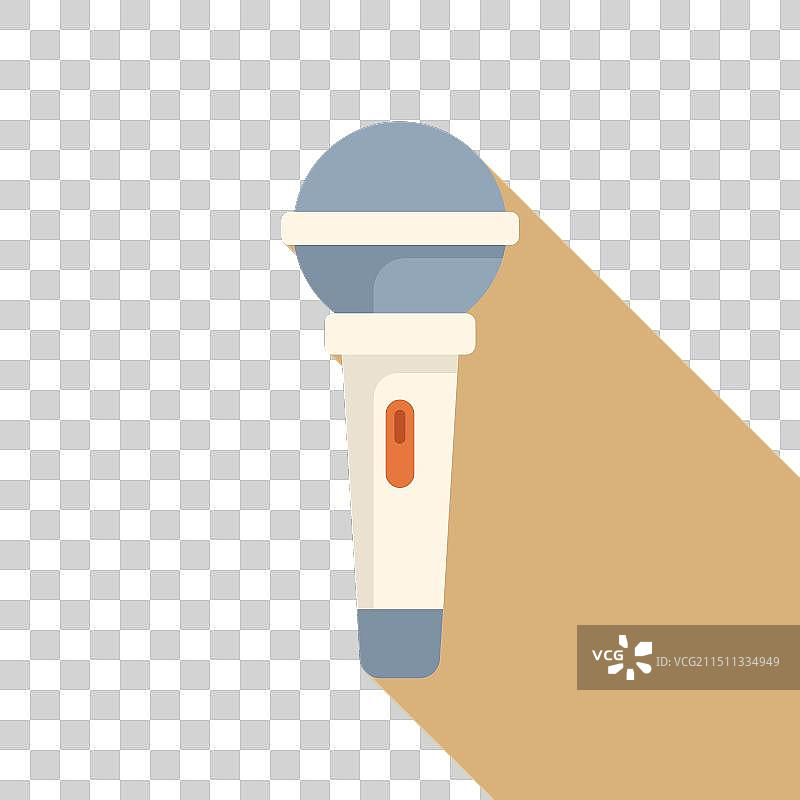 棕褐色背景上的现代麦克风图标图片素材