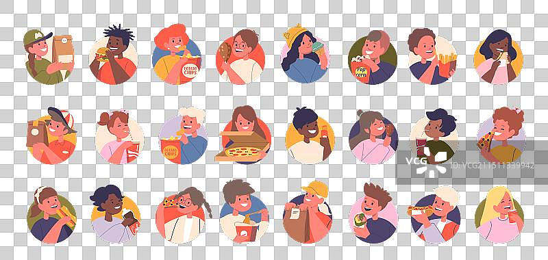 圆形图标或头像图片素材