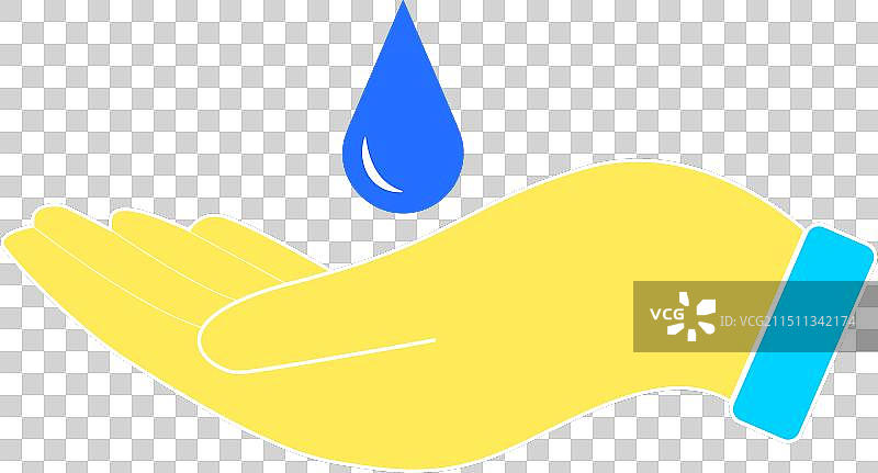 节约用水水彩手绘图片素材