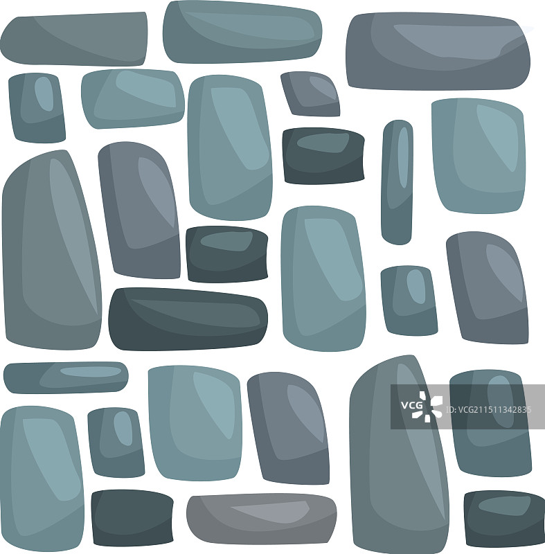 鹅卵石路面无缝纹理图片素材