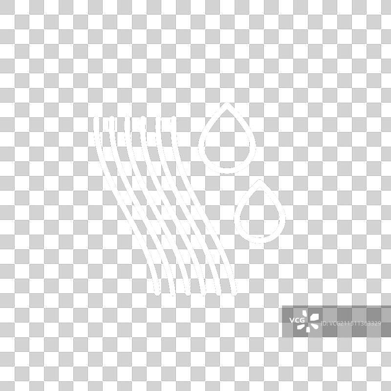 深色线条上的角蛋白图标图片素材