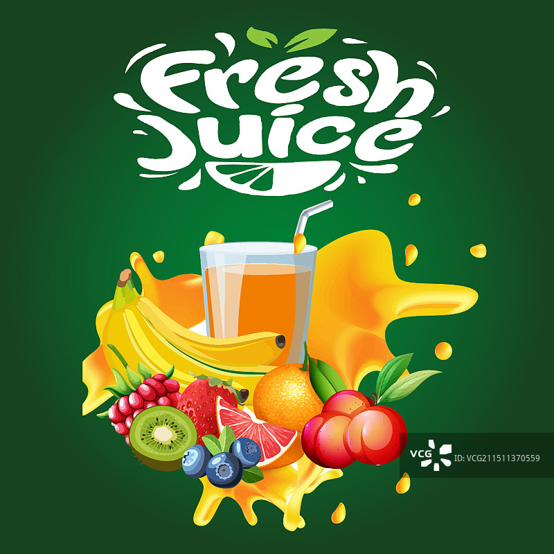 夏季果汁饮品店banner设计图片素材