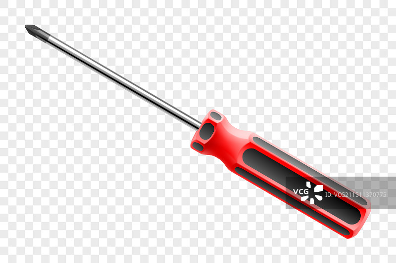透明背景上的十字螺丝刀图片素材