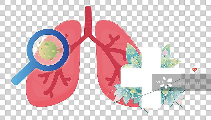 医疗保健主体-肺部感染图片素材