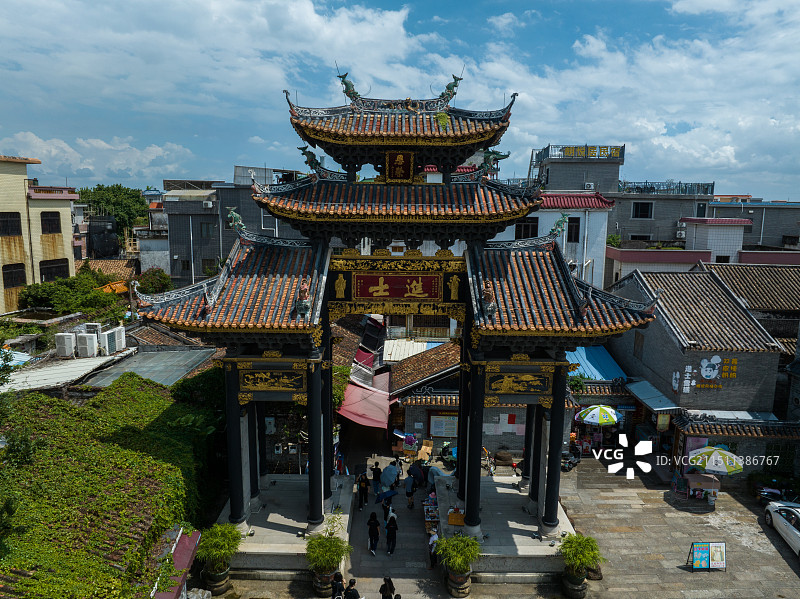 广东省佛山市顺德区杏坛镇逢简水乡风光图片素材