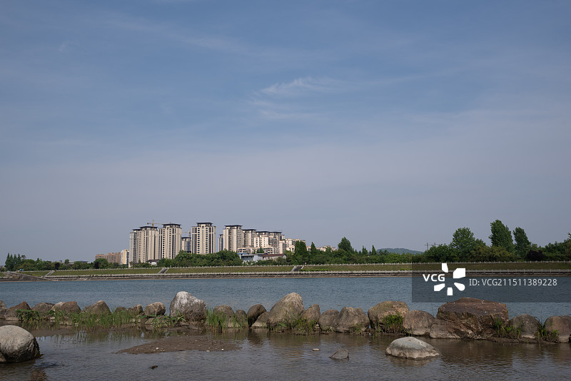 四川江油明月岛公园风光图片素材