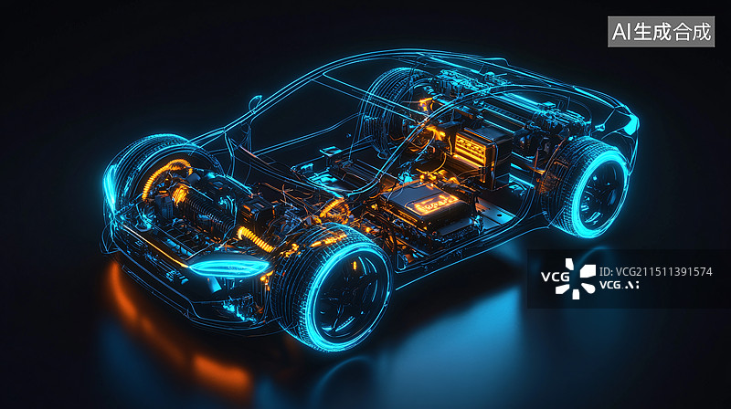 【AI数字艺术】智慧城市交通，新能源汽车驾驶，智能汽车图片素材