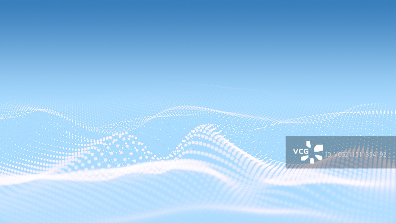 科技三维粒子波浪线条抽象背景图片素材
