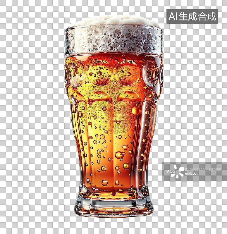 【AI数字艺术】一杯啤酒免抠元素图片素材