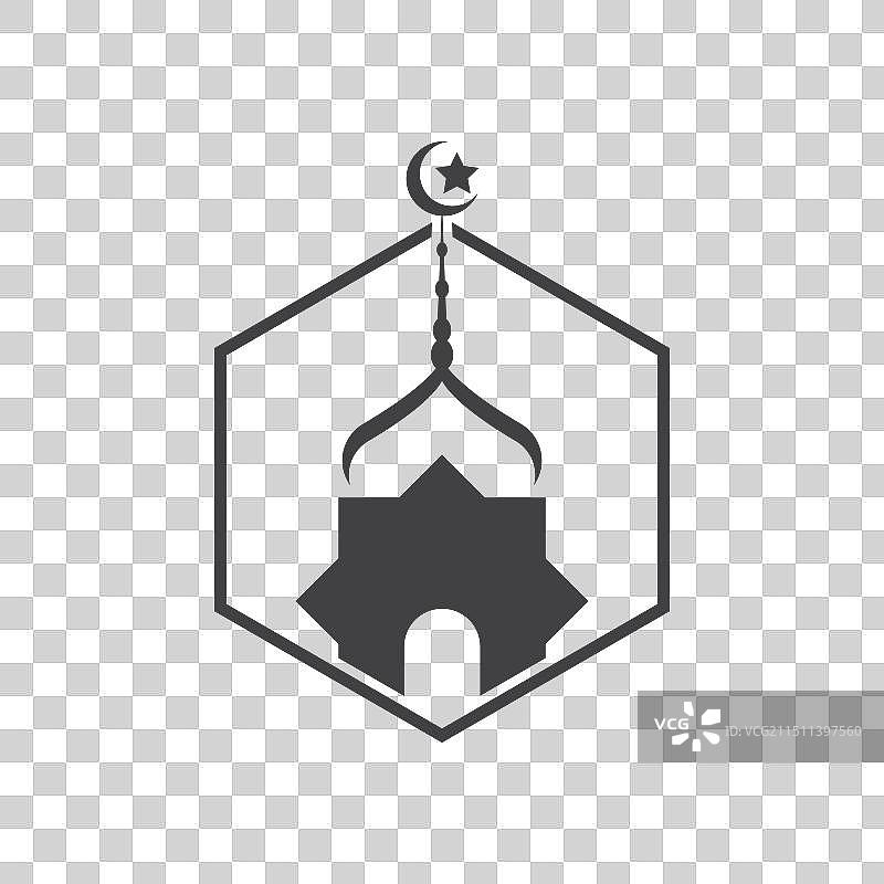 伊斯兰清真寺标志图片素材