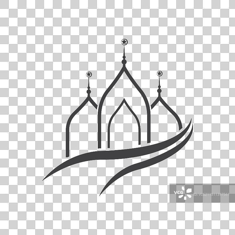 伊斯兰清真寺标志图片素材