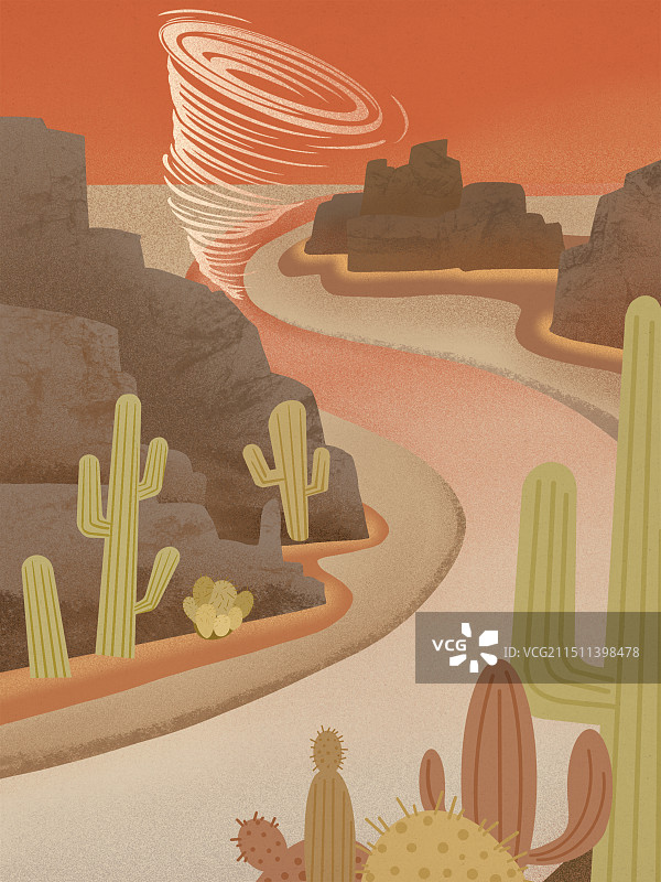 梦境之沙漠龙卷风图片素材